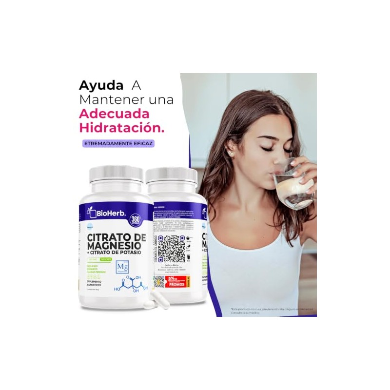 BioHerb® | Citrato de Magnesio + Citrato de Potasio –