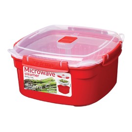 Sistema 1102 Insulated Food Boxes, Red/Transparent, 2.4 L