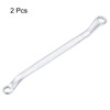 HARFINGTON 2pcs 45-Degree Offset Box End Wrench 8mm x 10mm