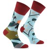 TODO Colours Funny Socks with Motif - Multicoloured, Colourful, Crazy