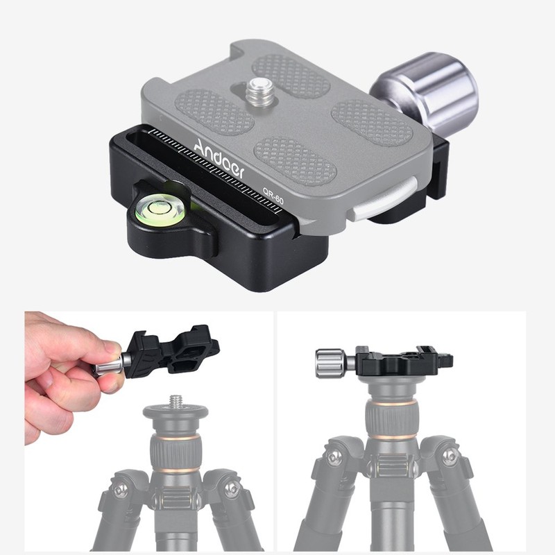 Andoer Quick Release Clamp for Arca Swiss for Manfrotto 200PL