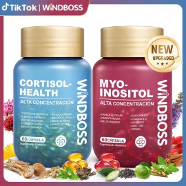 Windboss Combo De Inositol Y Vitaminas 60+60 Cápsulas Blanda