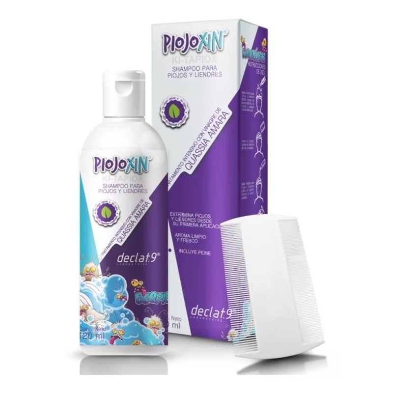 declat.9 Kit 3 Shampoos Piojoxinpara Piojos Y Liendres