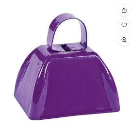 Unbranded Purple colored Metal COWBELLS 3" Tall FUN Noisy party decor school spirit grad