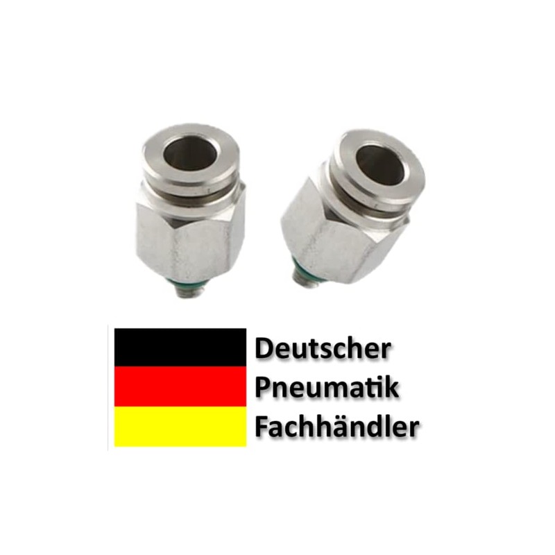 Pneumatic VA Plug-In Fitting M5 to 6 mm Pneumatic Hose