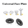 2 Pcs Sink Overflow Ring Brushed Nickel Bathroom Vanity Sink
