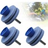 4Pcs, Blue,Lawnmower Dull Blade Sharpener, Upgrade Double Layer Lawn Mower