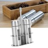 Stainless Steel Condiment Seasoning Container Pots Set with Spice Rack