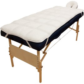 Body Linen Abundance Deluxe Quilted Fleece Massage Table Pad Set, 3.2 Pound
