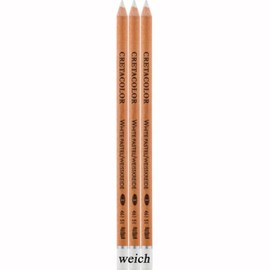 CretaColor Chalk Pencil 3pk - White Soft
