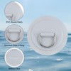 PATIKIL D-Ring Patch, 6 Pcs Stainless Steel D-Ring PVC Patch
