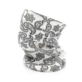 MAPIMANIA - Multifunctional tube scarf, ultralight for any type of sport, neckband, men, women, balaclava, summer cap, Paisley White