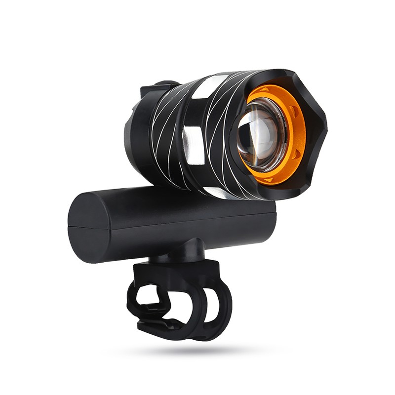 Bike Headlight USB Rechargeable Waterproof Bicycle Handlebar Front Light Cycling