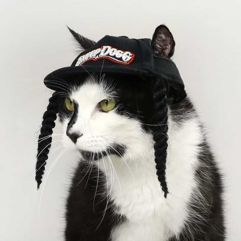 Snoop Doggie Doggs Deluxe Pet Baseball Hat, Classic Snoop, X-Small