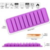 Long Strip Silicone Mold 2PCS-10 Cavity Finger Shaped Chocolate Mold