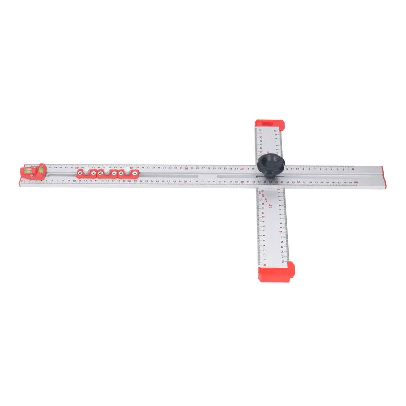 Woodworking Ruler Scribing Tool 2 In 1 Multifunctional Aluminum Alloy
