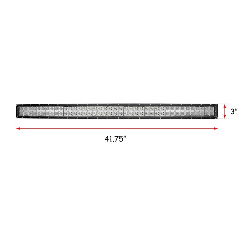 DYSO For Polaris General 1000/XP 1000 Roof 42'' Curved LED