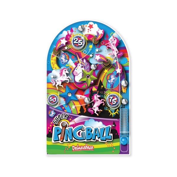 Pingball - Unicorn from Deluxebase. Handheld Unicorn Themed Classic Pinball. A great action and reflex game for children