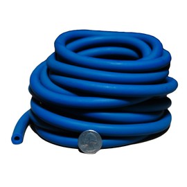 Workoutz 25ft Exercise Bulk Resistance Band Tubing Rolls (Blue - Heavy)