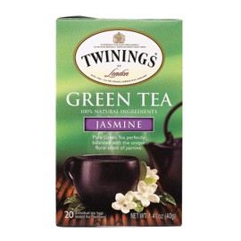 Twinings Jasmine Green Tea 20 Count Smooth Flavor Refreshing Aroma