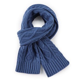 Warm Baby Scarf Winter Boys Girls Neck Warmer Knitted Toddler Neck Scarves (Dodger Blue)