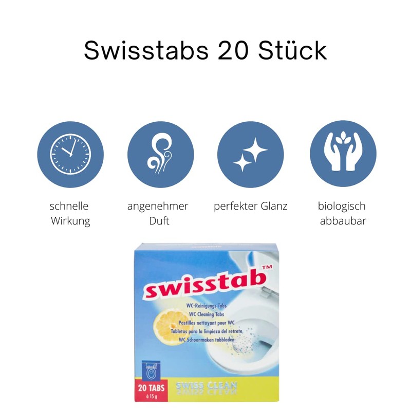 Swisstabs Toilet Tabs Pack of 20.
