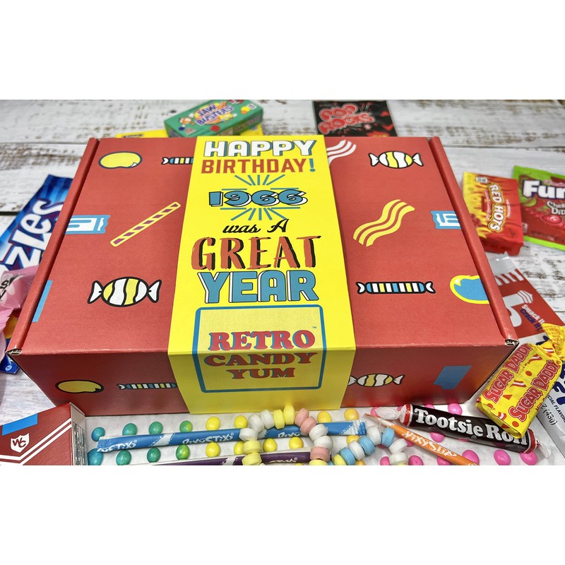 1966 Nostalgic Candy Childhood Mix Gift Box for 60th Birthday