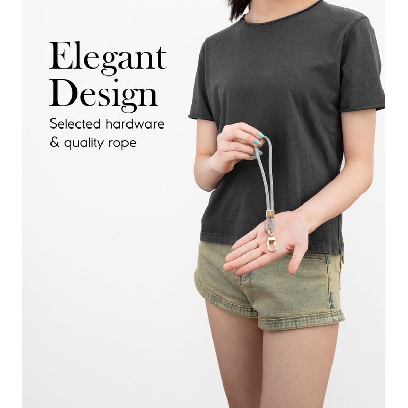 SENLLY Bracelet key chain short, original minimalist design lanyard for