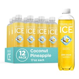 Sparkling Ice, Coconut Pineapple Sparkling Water, Zero Sugar Flavored