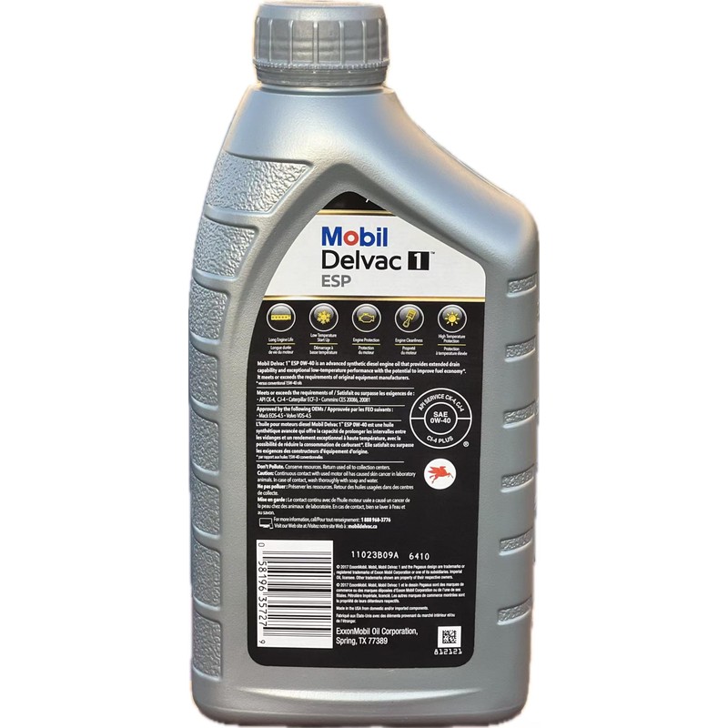 1L 0W40 Diesel Motor Oil