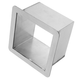 OFFSCH Stainless Steel Drop in Trash Chute Square Countertop Waste Chute Grommet for Kitchen Countertop Use