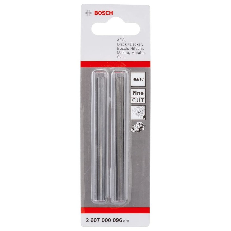 Bosch 2607000096 Planer Blades (Pack of 2), Silver, 17cm x