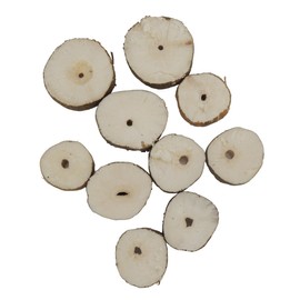 KD89 Natural Elderwood Discs for Cleaning Watches, Pack of 10, Approx. Diameter 20 mm, Wood, wood