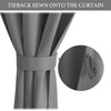 NICETOWN Portable Blackout Small Curtains for Kitchen, Thermal Lnsulated Self-Adhesive