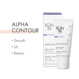 Alpha-Contour Yonka Augen- und Lippencreme 15ml - Regenerierendes Anti-Falten-Gel - Glättet Falten und Fältchen sichtbar - Dermatologisch getestet, 96% natürliche Inhaltsstoffe!