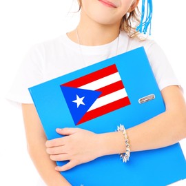 Flag of Puerto Rico Republic Sticker Decal Notebook Car Laptop 5.5"x4" (Color)