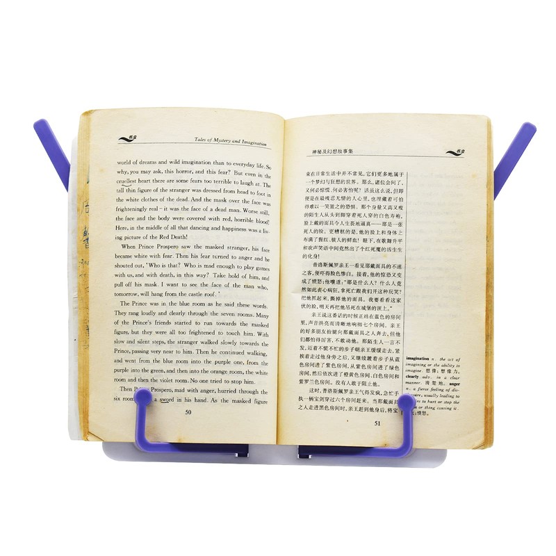 Maydahui Bookstand, Bookstand, Tabletop, Writing Stand, Foldable, Lightweight, Book Holder,