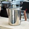 ZOWIE KING Camping-Fire Coffee Percolator Stovetop Pot- Stainless Steel Stove