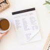 Day Designer Premium Planning Pad with 3-Column Lined Notes, Charcoal