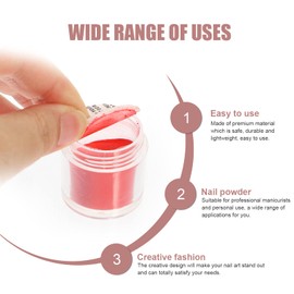 Beavorty Crystal Carved Nail Pigment Powder Colors Nail Art Supplies Perfect for Special Events