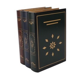 Book Shape Storage Box Antique Decorative Book Boxes Vintage Faux Fake European Style Book Decorations for Photo Props Cafe S