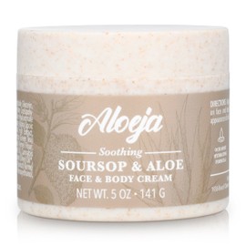 Aloeja Soursop and Aloe Vera Face and Body Cream – Ultra-Nourishing Moisturizing Cream for Face and Body – Soothing Face and Body Cream for Women, Men – Moisturizing Lotion for All Skin Types