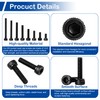 200Pcs M3 x 6mm Hex Socket Head Cap Screws Bolts,