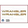 Decal Mods Fender Wrangler Small Side Logo Graphic fits Jeep