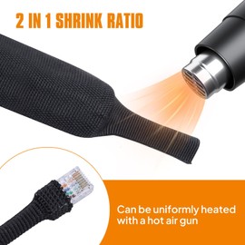 SUNNAREPOON 2-1/4'' Hydraulic Hose Protector Sleeve Hose Sheathing Wrap Cover for Welding Tig Torch Hydraulic Hose, Anchor Chain Protective Cover Winch Rope (30Feet(360Inch))