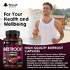 Beetroot Capsules - High Strength 5000mg Beetroot Supplement Enriched with