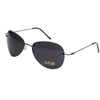 Matrix Polarized Sunglasses men Metal Wire Frame Anti UV400 (Black,