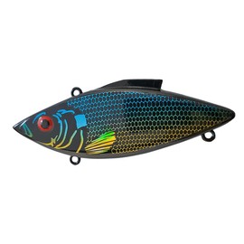 Bill Lewis Lures Lifelike Vibrations Rat-L-Trap 1/2 OZ Lipless Crankbait Fishing Wobble Sinking Lure for Black Bass, Trout, Walleye, Pike, Salmon, BNB SHAD Blak-N-Blue Series