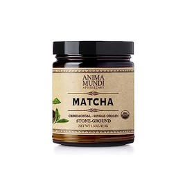 Anima Mundi Apothecary Matcha En Polvo - Origen Único Japonés, Molido En Piedra - Matcha Orgánico Certificado, Grado Ceremonial - Producción En Lotes 