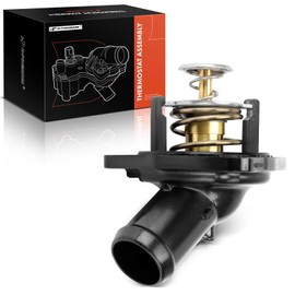 A-Premium Engine Coolant Thermostat Housing Assembly with O-ring Compatible with Honda Accord 2013-2016 2017 & Acura RLX 2014 2016-2020, 3.5L